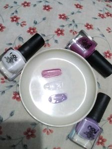 Pastel Purple Nail Polish[pack of 3]