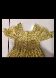 Yellow Western Dress