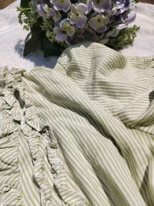 Ruffled Cream Top