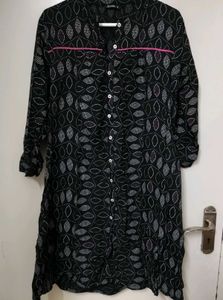 Cotton Black Dress