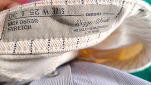 Diesel Striped Denim Jeans