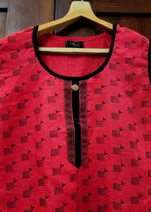 Pink Print Casual Dress