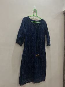 Blue Printed Kurta