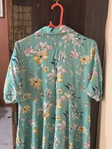 Floral Print Shirt Dress