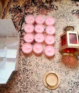 Pink Tea Light Candles (12 Pack)