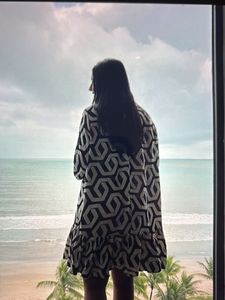 Patterned Shirt Dress
