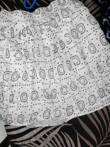 White Eyelet Mini Skirt