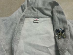 Girls&#39; Silver Shrug with Embellishment