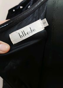 Elegant Black velvet Mini Dress