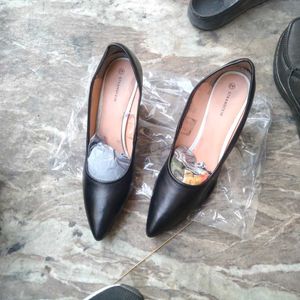 Real Leather Block Heels