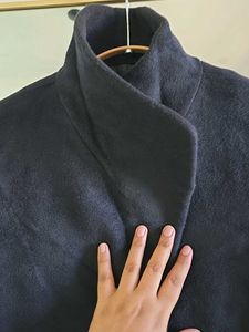 Collared High Neck Winter Coat with Belt