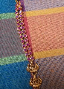 Too Good Quality Laxmi Long Chain With Kempu Stone