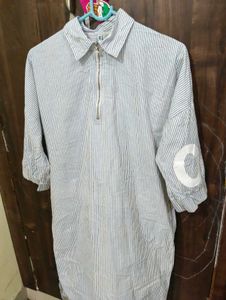 Chic &amp; Casual! Teamspirit High-Low Striped Dress