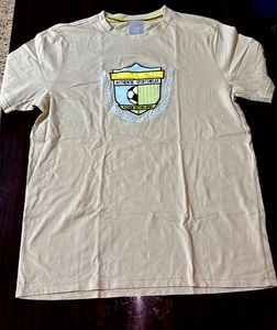 Louis Philippe Embroidery Graphic Print T-Shirt