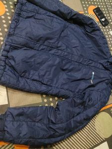 Women Blue Fur Hoody Winter Special Jacket Korean