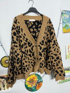 Leopard Print Cardigan🐻🖤