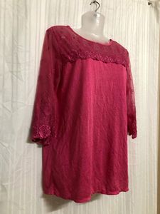Pink Lase Stylish Top
