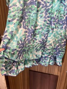 Zara Ruffled Print Dress