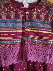 Maroon Polka Dot Dress with jacket