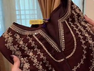 Brown anarkali kurta set 🤎