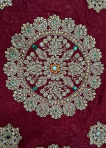 Beautiful Red Bridal Sari With Blowse