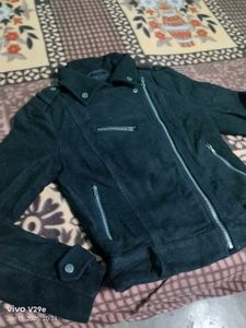 Women Black Biker Jacket