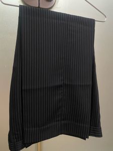 Premium Black Suit Set For Men Leather Detailing