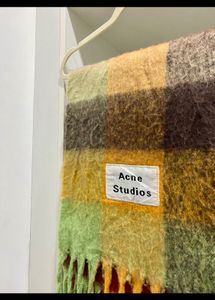 Acne Studios Mohair Checked Scarf