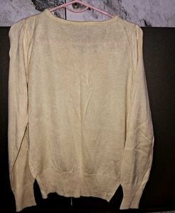 Combo Brown&amp;white Stripped Hoodie With Lemon Top