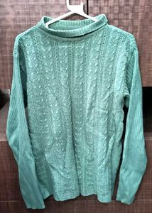 Aesthetic Sage Green Sweater