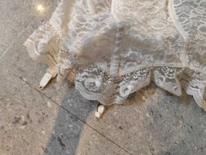 White Lace Bustier Garter Top