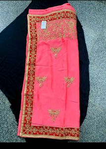 Heavy Embroidered Saree
