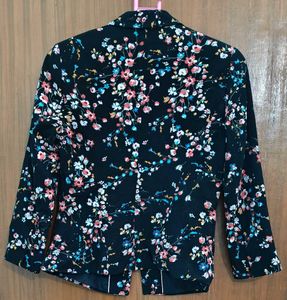 Floral Print Blazer