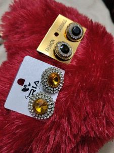 Combo Earrings Yellow And Black