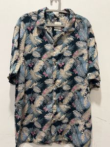Tropical Floral Print Shirt