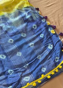 Hand Dyed Shibori Saree