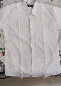 French Sleeves White Formal Shirt