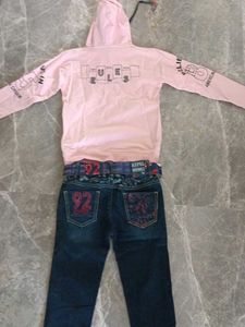 boy&#39;s jeans and t shirt set