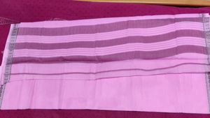 Hugh Price Drop ✨️Combo Of 3 Cotton Sarees💙🩷🧡