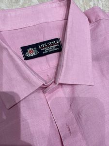 Pink Life Style Button-Down Shirt