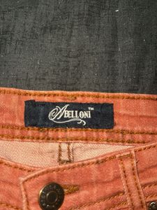 Abelloni denim mini shorts
