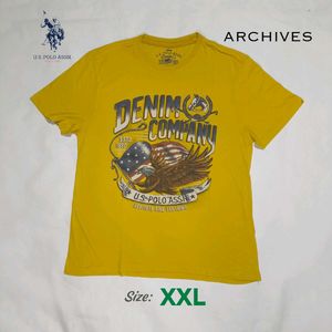 U.S POLO ASSN Mustard Tshirt
