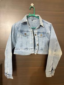 Denim Cropped Jacket