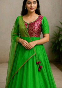 green net dress