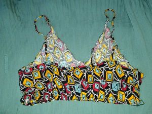 Patterned Bralette Top