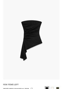 Zara Black Bandeau Top