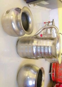 Vintage Stainless Steel Pitcher &amp; Bowls