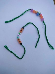 Green Tread Rakhi Combo