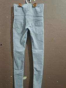 High Waisted Gray Jeans