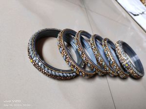 Beautiful 😻 Greay Colour Bangles 😘